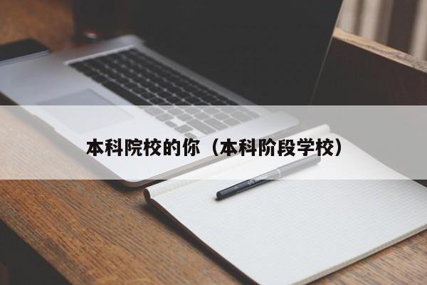 本科院校的你（本科阶段学校）